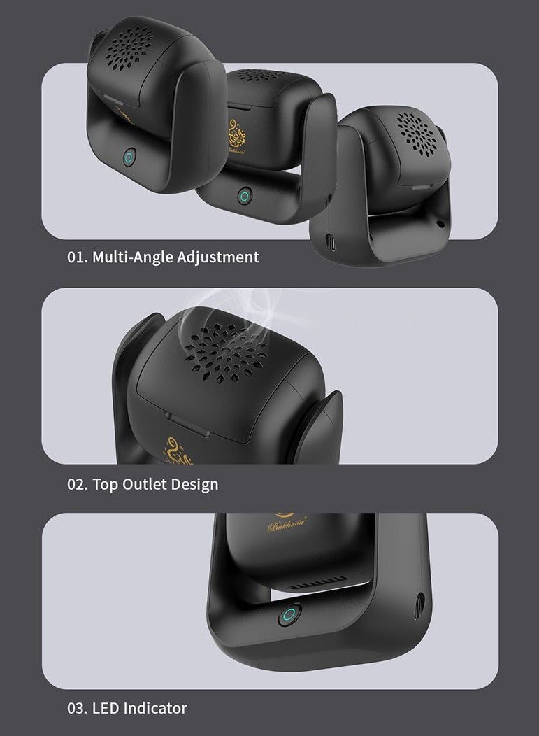 FEND Modern Rotatable Incense Burner With Type-C Charging Port LED Indicator - Image 5