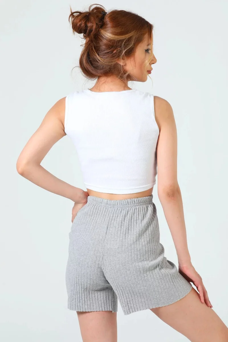 جولسلي Women's Elastic Waist Camisole Shorts