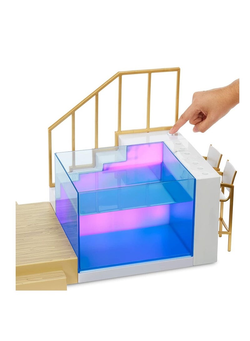 RAINBOW HIGH Color Change Pool & Beach Club Playset - Image 3