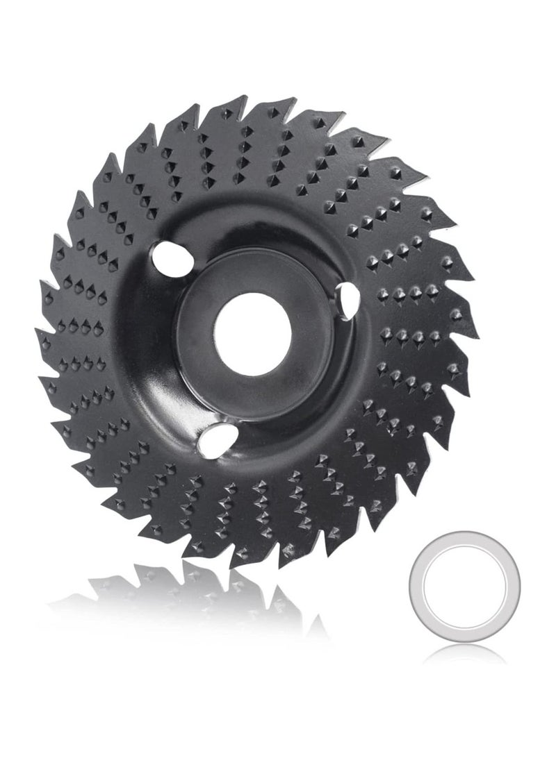 Y&D Wood Grinding Wheel, 125 mm Carving Disc Cutting Angle Grinder Disc, Inner Diameter 16mm, With 22mm-16mm converter  - Image 1