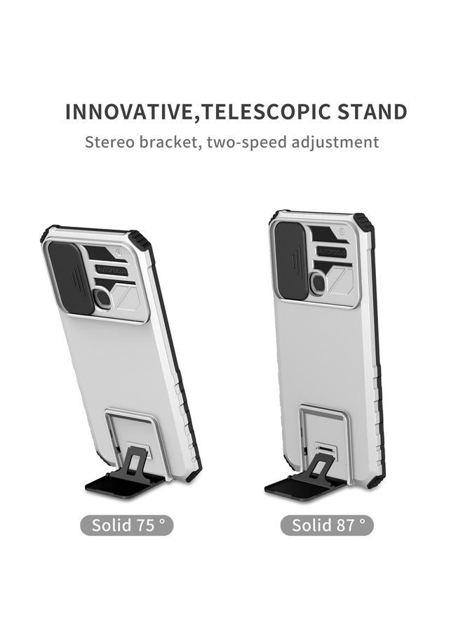 Zaboon Case For Infinix Smart 6 Stereoscopic Holder Sliding Camshield Phone Case - Image 3