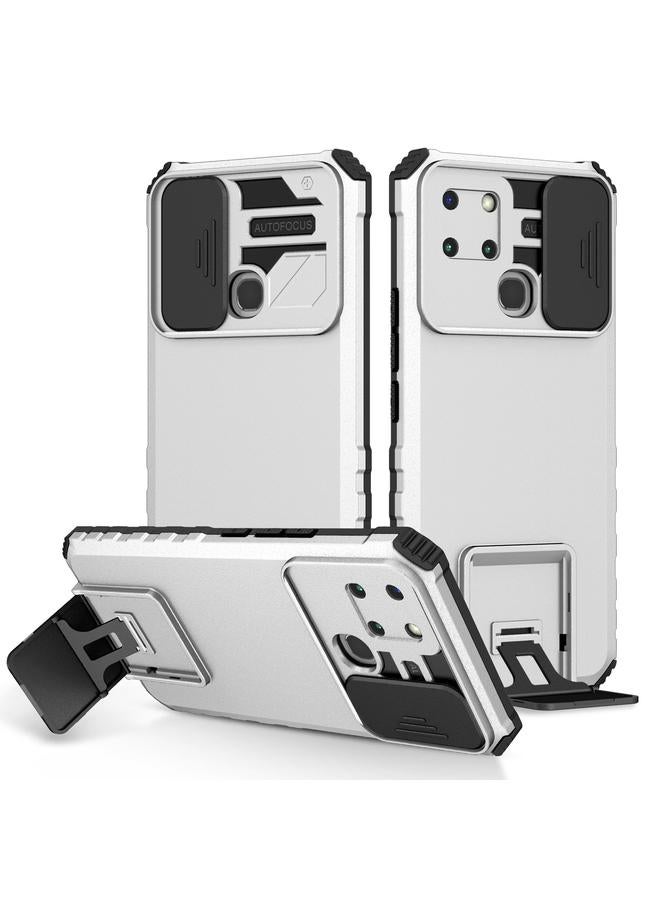Zaboon Case For Infinix Smart 6 Stereoscopic Holder Sliding Camshield Phone Case - Image 1