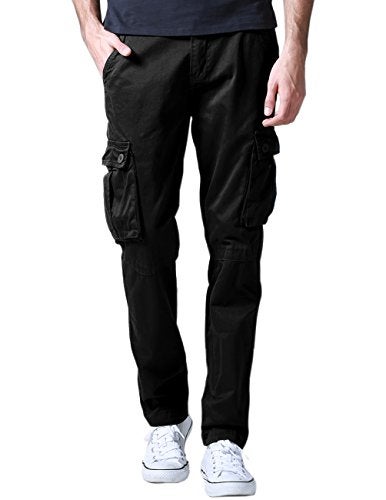 Match Men's Casual Wild Cargo Pants Outdoors Work Wear #6531(34,Black) - Image 4