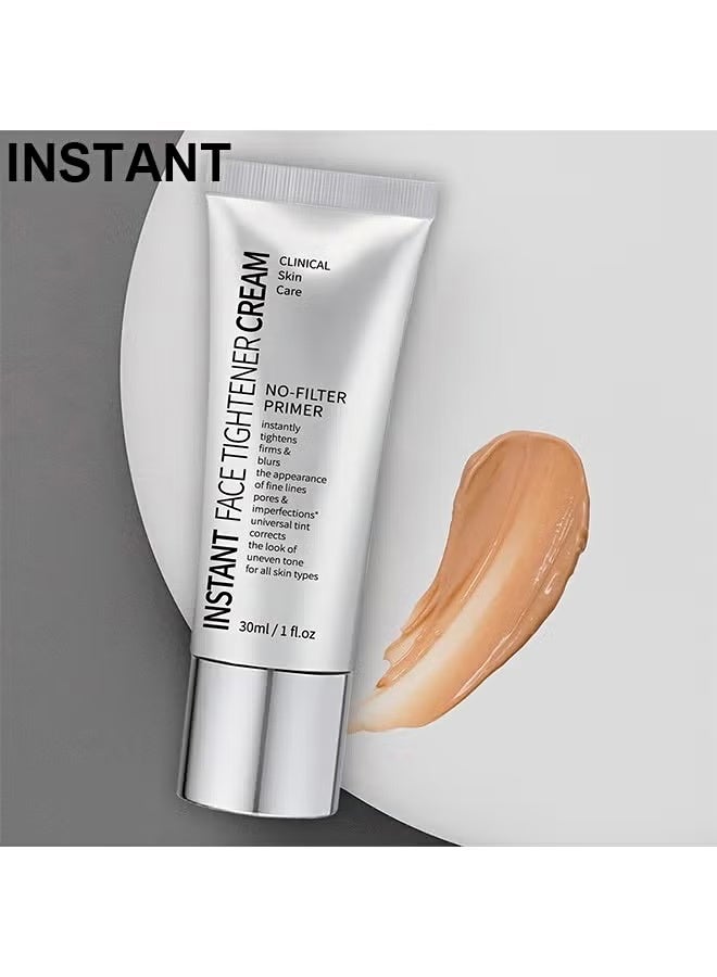 Instant Face Tightener Cream, Freedomglee Face Tightener No-Filter Primer, Instant Face Tightener Primer, Skin Tightener Face Primer For Makeup, Blurring For Before Makeup, Shine Control, 30ML - Image 2