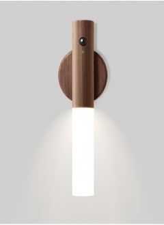 KEVIN Motion Sensor Night Lights Magnet Body Sensor Hallway, Rechargeable Led Light Portable Stairway, Wooden Wall Sconce Battery Powered Cabinet Lights  - Image 1