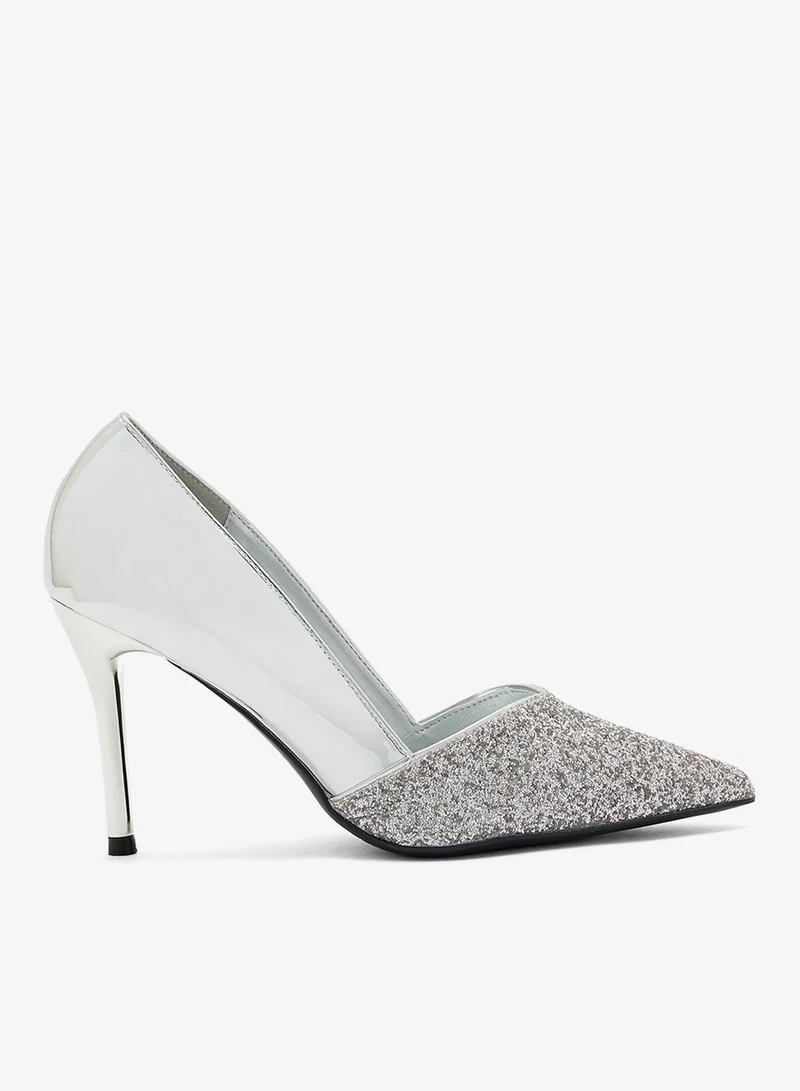 ELLA Pointy Toe Metallic Heeled Pump