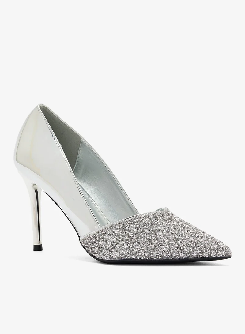 ELLA Pointy Toe Metallic Heeled Pump