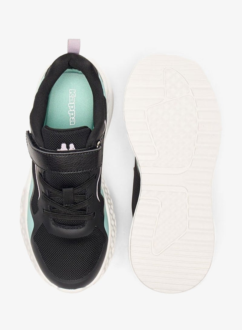 كابا أحذية رياضية للبنات بتفاصيل شعار وإغلاق بشريط لاصق - Image 4