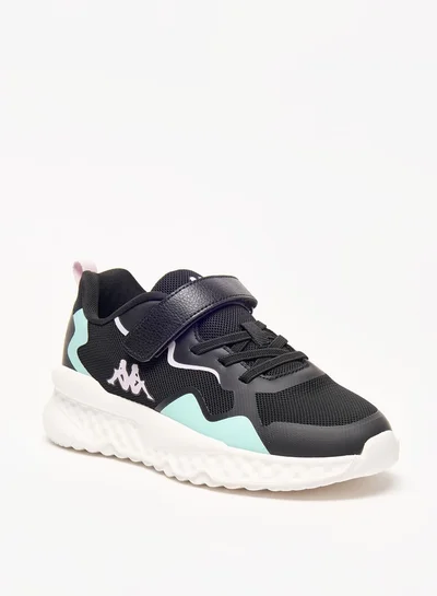 كابا Girls' Logo Detail Sports Shoes with Hook and Loop Closure