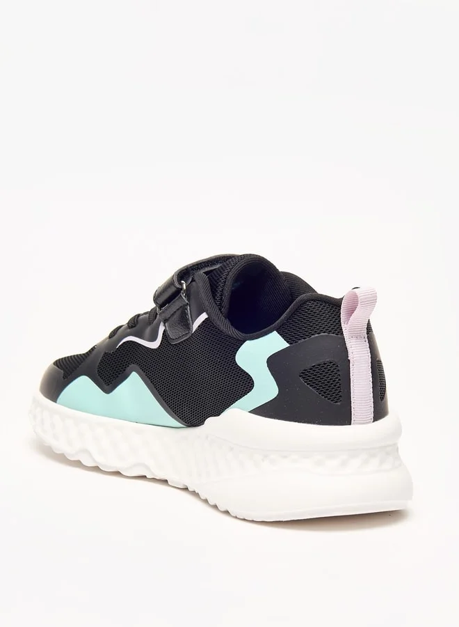 Kappa Girls' Logo Detail Sports Shoes with Hook and Loop Closure
