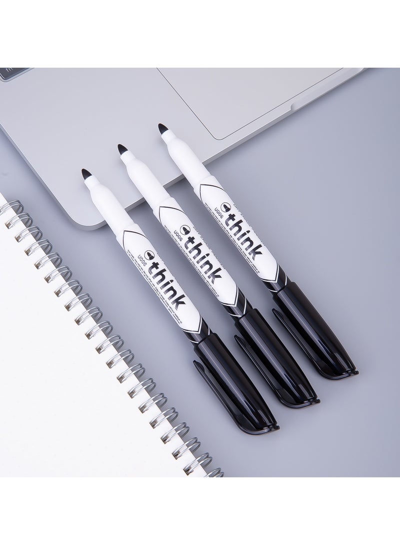 Deli EU00620 Whiteboard Marker BLACK 12pcs/box- ideal for office & classroom writing - Image 5