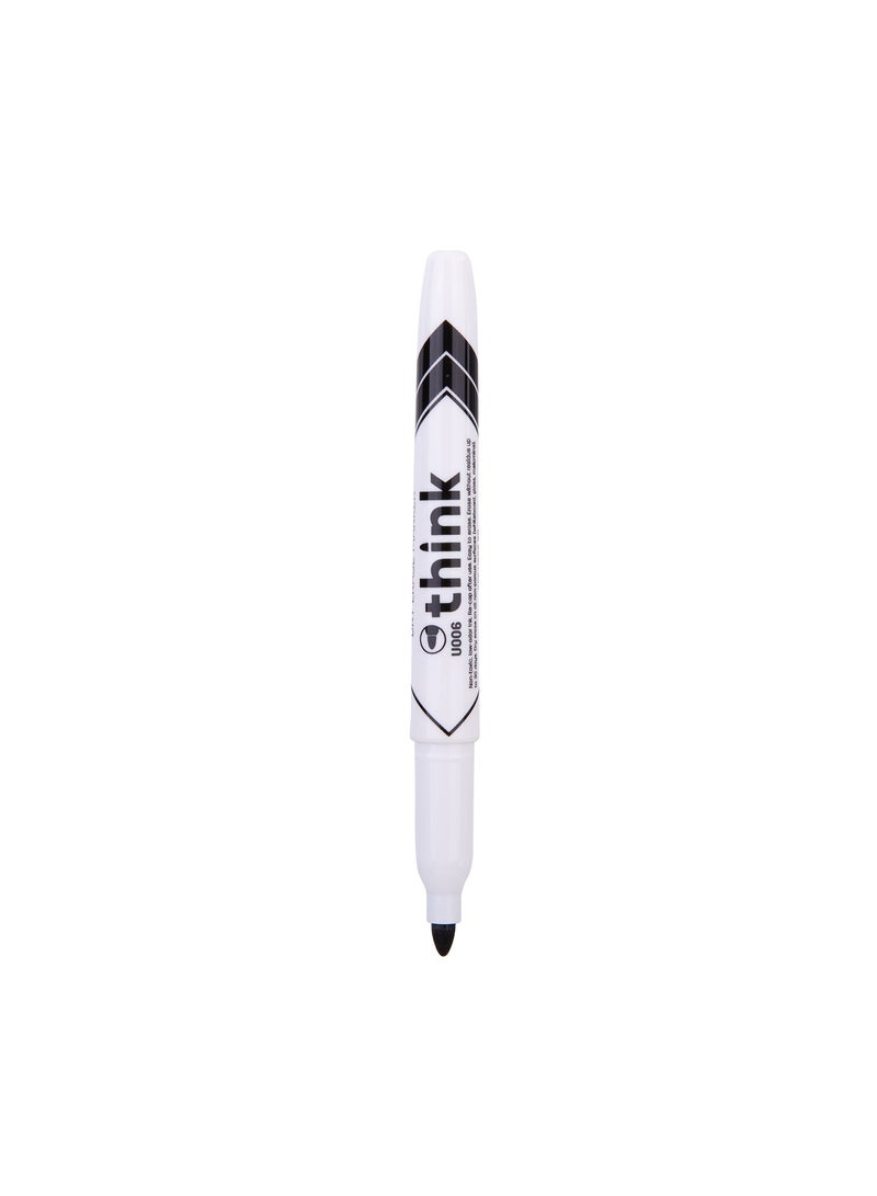 Deli EU00620 Whiteboard Marker BLACK 12pcs/box- ideal for office & classroom writing - Image 4