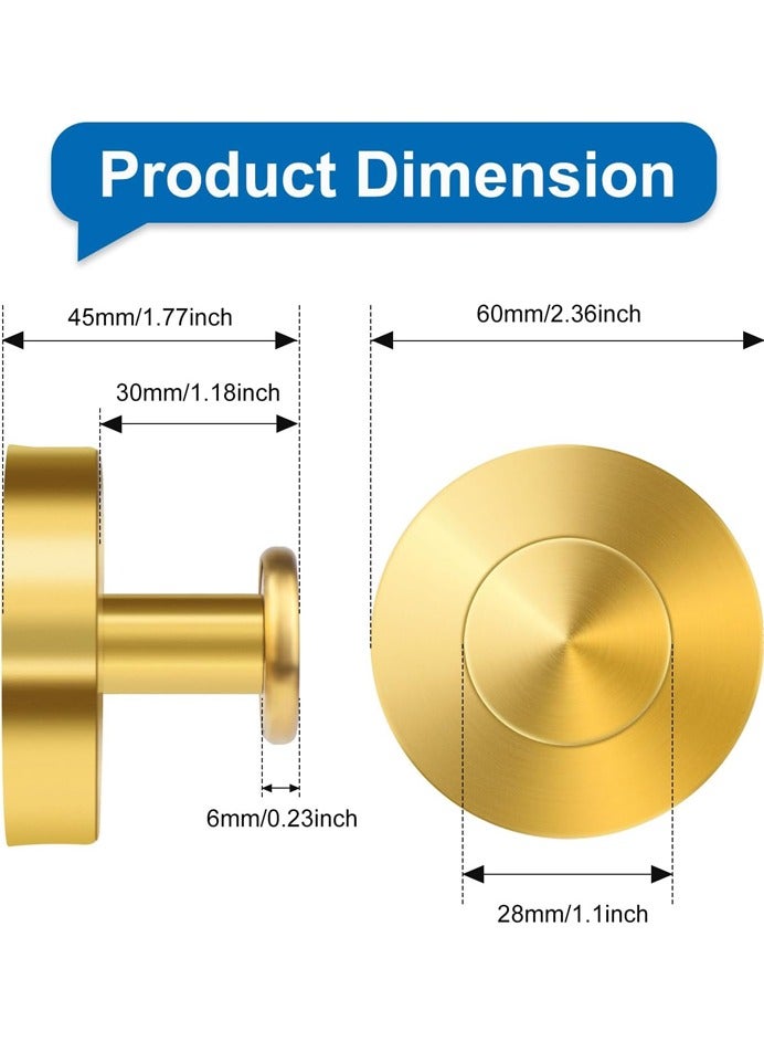 Rocket Flyer 4pcs Upgraded No Punching Suction Cup Hooks, Stainless Steel Suction Cup Hooks for Shower, Mirror, Wall, Bathroom, Glass, Bath Towel Rack, Gold - Image 3