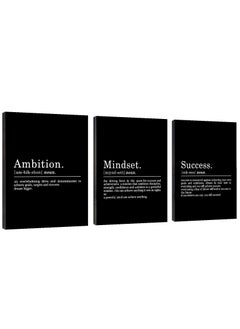 Inspirational Canvas Painting Wall Art - ART - Mindset Quotes Prints, Black Large Wall Art, Motivational Wall Art, Success, Ambition Quotes Office Decor, Framed Positive Quotes Wall Poster - pzsku/Z01C1466AEF5AAE8FEBBBZ/45/_/1730276913/97197595-0d45-42fc-a87d-2f44fc0e6c9a