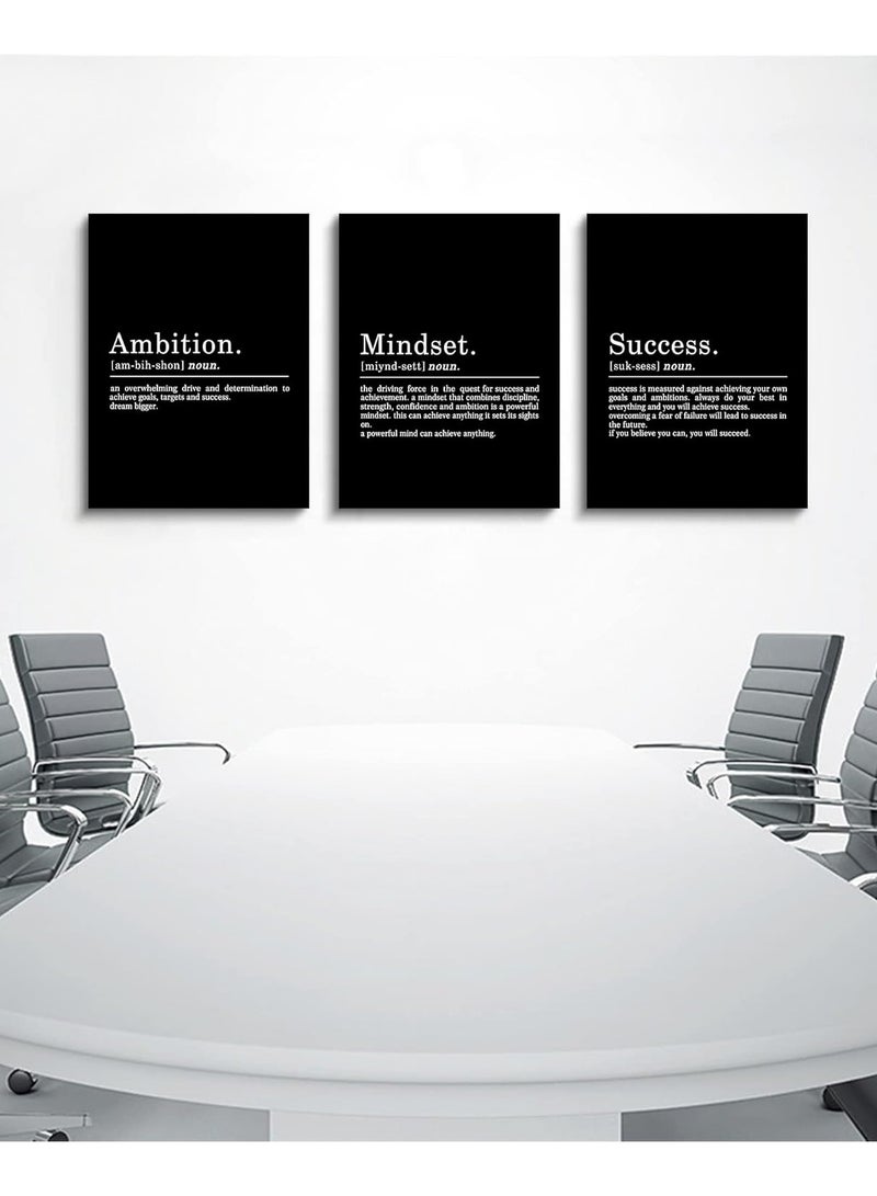 Today Idea Inspirational Canvas Painting Wall Art - ART - Mindset Quotes Prints, Black Large Wall Art, Motivational Wall Art, Success, Ambition Quotes Office Decor, Framed Positive Quotes Wall Poster - Image 2