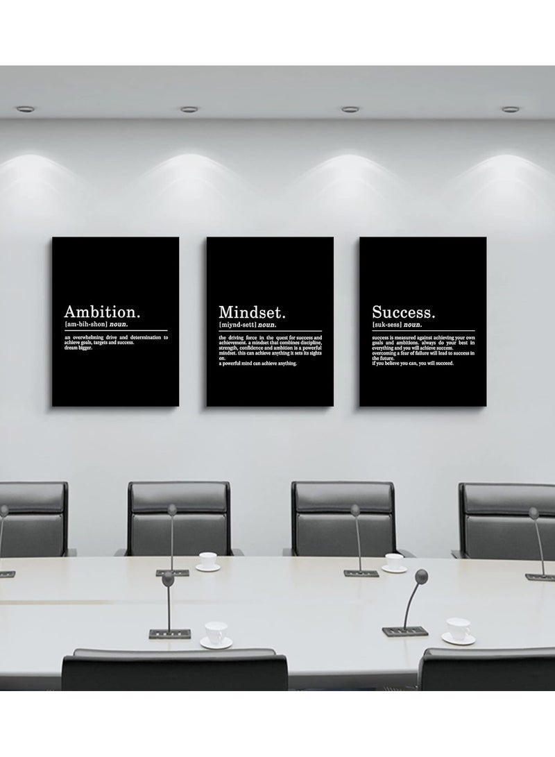Today Idea Inspirational Canvas Painting Wall Art - ART - Mindset Quotes Prints, Black Large Wall Art, Motivational Wall Art, Success, Ambition Quotes Office Decor, Framed Positive Quotes Wall Poster - Image 3
