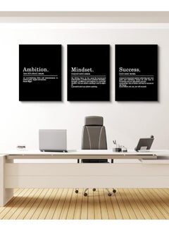 Inspirational Canvas Painting Wall Art - ART - Mindset Quotes Prints, Black Large Wall Art, Motivational Wall Art, Success, Ambition Quotes Office Decor, Framed Positive Quotes Wall Poster - pzsku/Z01C1466AEF5AAE8FEBBBZ/45/_/1730276930/89ac615c-a6b2-4366-b664-25d08b5a9fd9