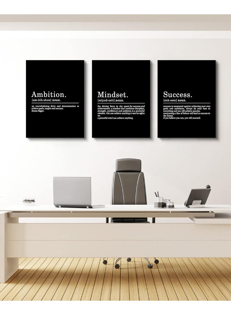 Today Idea Inspirational Canvas Painting Wall Art - ART - Mindset Quotes Prints, Black Large Wall Art, Motivational Wall Art, Success, Ambition Quotes Office Decor, Framed Positive Quotes Wall Poster - Image 4