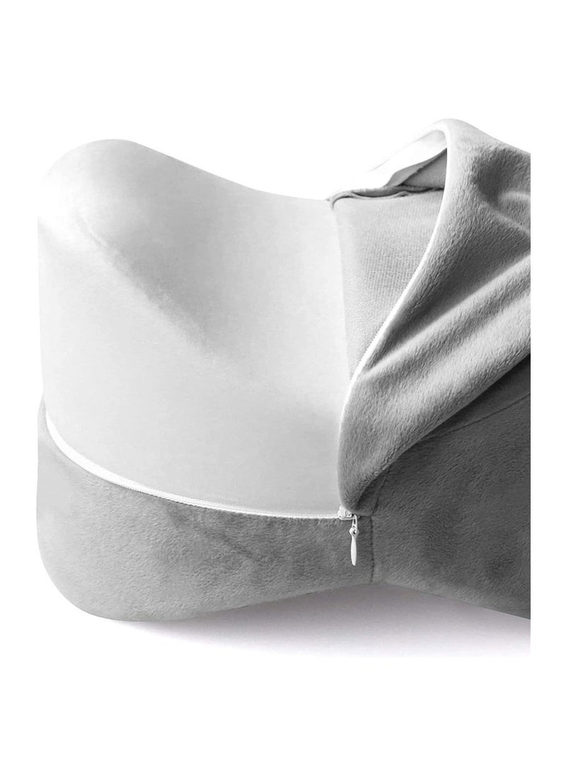 Y&D - Knee Pillow for Pregnancy, Sciatica Pain Relief, Lower Back Pain, Leg Hip and Joint Memory Foam Cushion Side Sleepers with Elastic Strap - Image 1