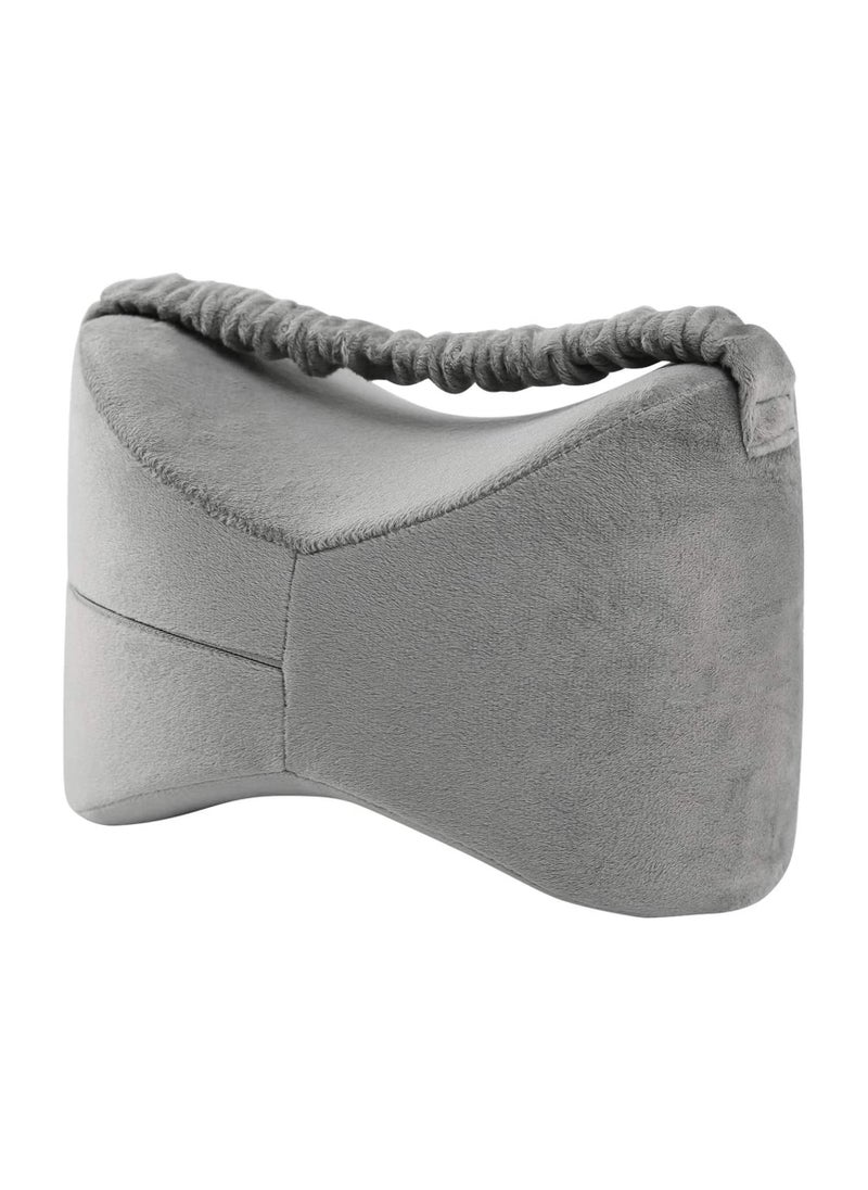 Y&D - Knee Pillow for Pregnancy, Sciatica Pain Relief, Lower Back Pain, Leg Hip and Joint Memory Foam Cushion Side Sleepers with Elastic Strap - Image 1