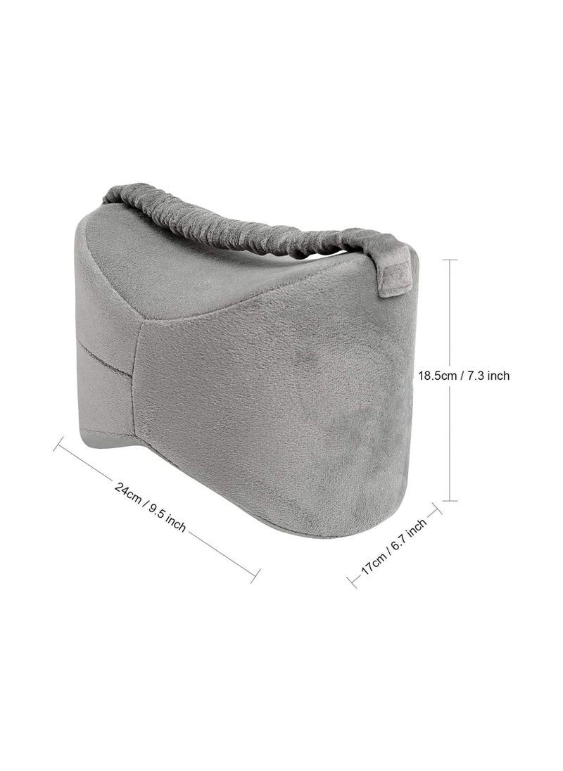 Y&D - Knee Pillow for Pregnancy, Sciatica Pain Relief, Lower Back Pain, Leg Hip and Joint Memory Foam Cushion Side Sleepers with Elastic Strap - Image 1