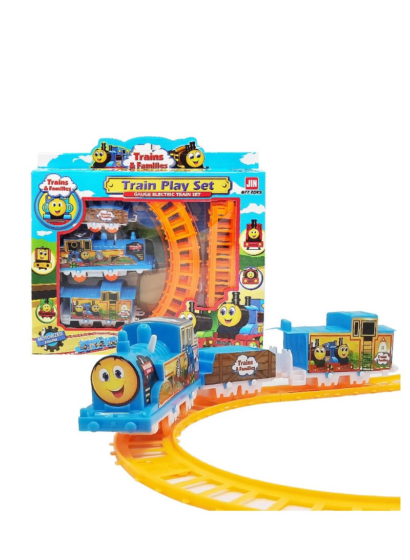 Y&D Hot Sale Electric Plastic Educational Model Light DIY Rail Track Toy Train Set - Image 1
