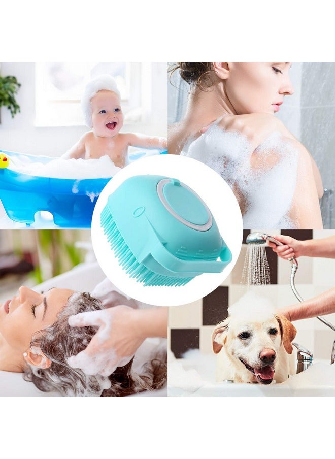 T TOPLINE T TOPLINE COMBO Silicone Bath Body Back Scrubber Brush+Silicone Shower Brush with Soap Dispenser, Bath & Body Brushes, Shower Brush, Double-sided Brush  - Image 4