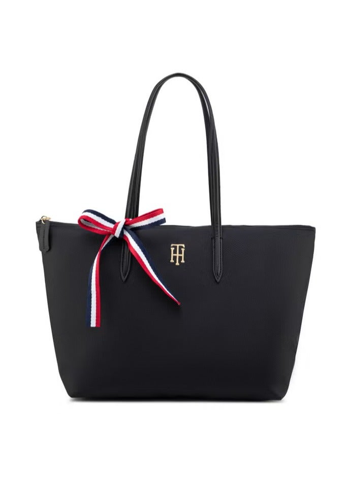 Tommy Hilfiger Denim Tommy Hilfiger Women's Tote Bags, Classic Fashion Versatile Signature Tape Large Capacity Shoulder Bag Handbag for Travel, Work, Gym, - Image 1