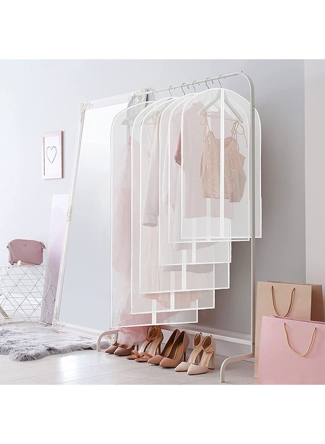 CityRiya-Long Garment Bags, 6 PCS 140cm Clothes Covers, Breathable Dress Bag, Dust Proof Suit Protector for Storage, Plastic Garment Bags with Zipper for Hanging Long Dress, Coat, Robes Bags - Image 2