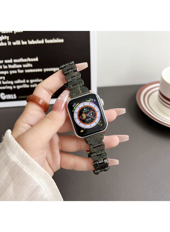 Yegni Compatible Apple Watch bands petal laser watch band Apple iridescent watch band wave watch band - Image 2