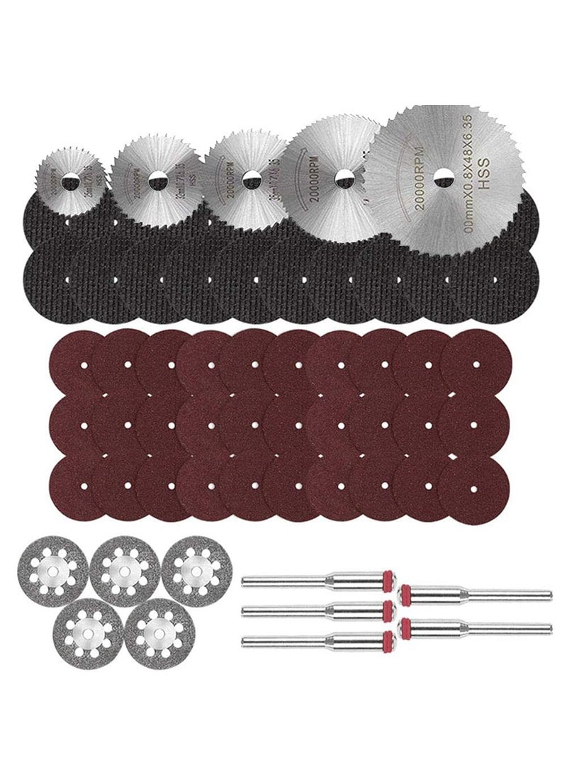 DIY Crafts DIY Crafts CTDIYHI53233 Rotary Tool Set Grinding Wheel Circular Woodworking Diamond Cutting Disc Mini Accessories Drill Multifunction Sanding Pack  - Image 1