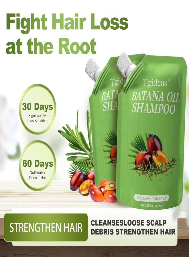 Tgideas Batana Oil & Rosemary Shampoo for Hair Growth, Formula for Thinning Hair & Reduce Hair Loss, Nourish Scalp & Add Volume, for Men & Women (Pack of 2) - Image 2
