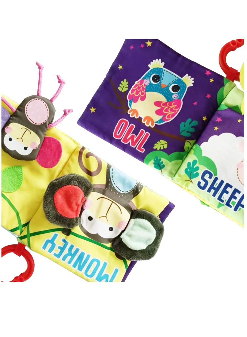 Moon Soft Education Book W/ Detachable Clip - Animals