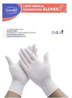 Gesalife Powder Free Latex Disposable Gloves 100 Pcs  - Image 3