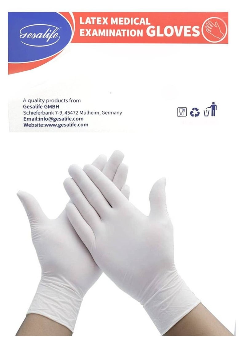 Gesalife Powder Free Latex Disposable Gloves 100 Pcs  - Image 3