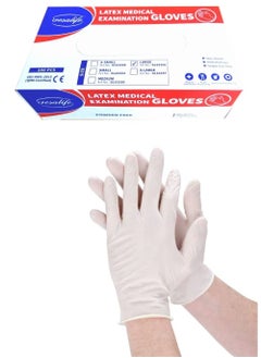 Gesalife Powder Free Latex Disposable Gloves 100 Pcs  - Image 2