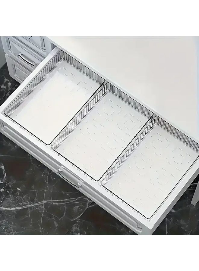 Transparent Acrylic Desktop Organizer 6pcs Set For Makeup Skincare Office Storage - Image 2