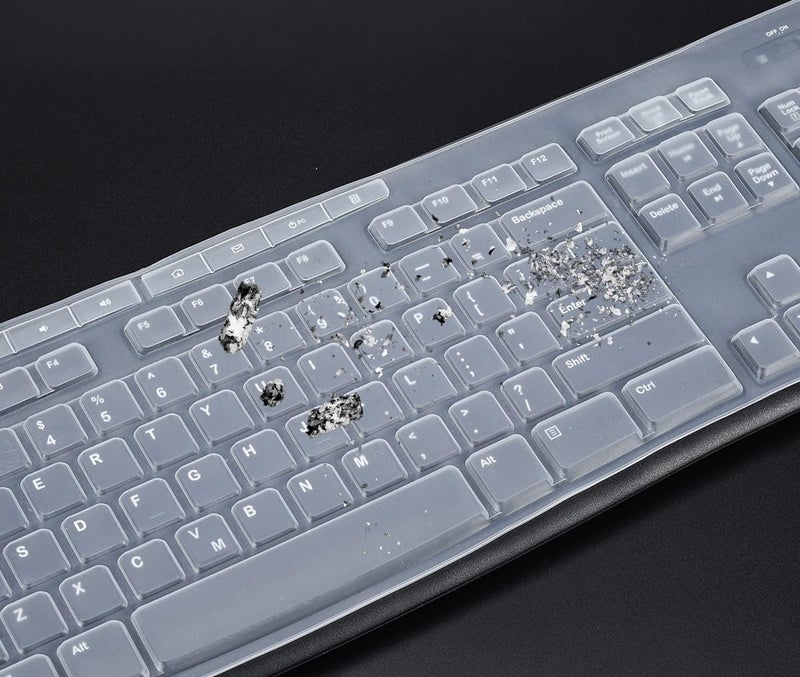 LEZE Keyboard Cover for Logitech MK370 MK295 MK270 K270 Keyboard, Logitech MK370 MK270 K270 Keyboard Skin Protector - Clear - Image 4