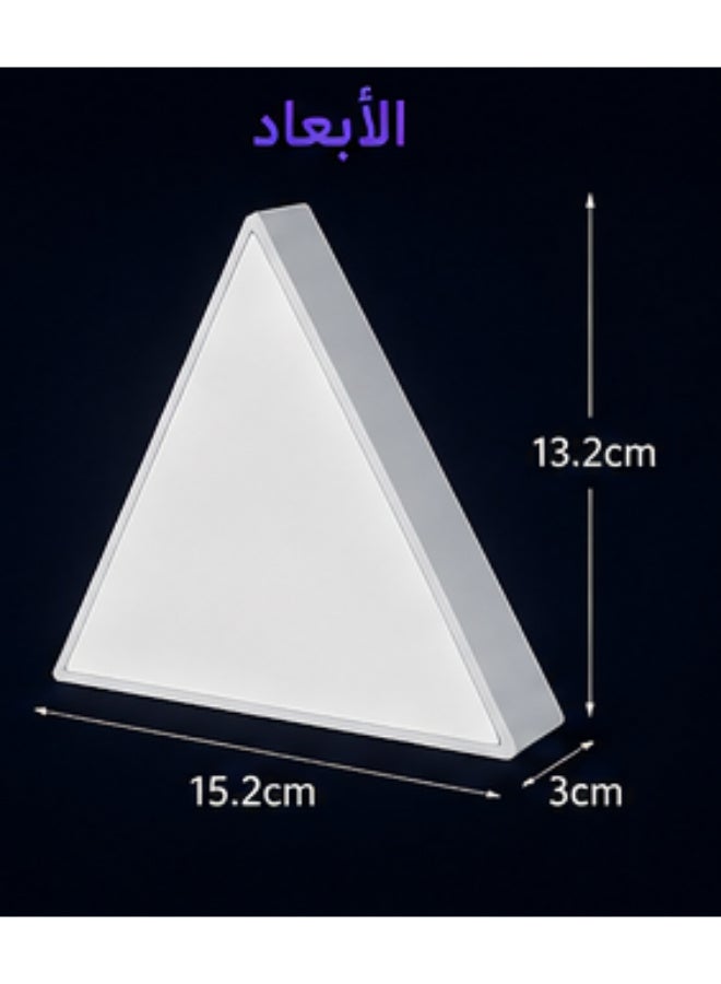 Smart RGB LED Triangle Wall Lights Kit – Modular Touch Sensitive Light Panels, 16 Million Colors, DIY Decorative Gaming Room & Bedroom Wall Lighting with Remote Control - Image 2