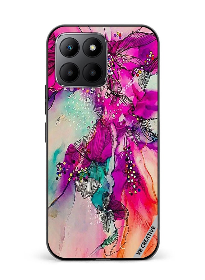 VR CREATIVE Protective Case Cover For Honor 70 Lite Aesthetics Painting Design  Multicolour - Image 1