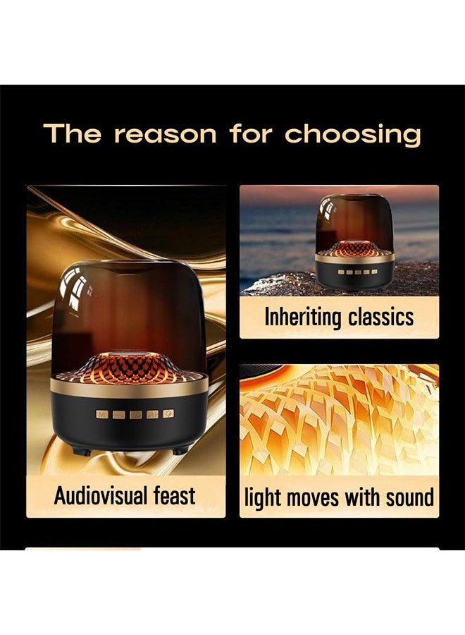 TodyJeyHo 4th generation wireless Bluetooth speaker, Portable Mini Bluetooth Speaker with RGB Light, Bluetooth 5.3, USB/TF card playback, Portable speakers for listening to music, watching TV dramas, and traveling. - Image 2