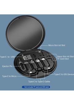 General USB to USB-C Adapter, USB C Charging Cable Adapter Kit Contains Multiple OTG Adapters for USB Type C/USB A/USB C Male Cable/Micro USB/Lighting, Equipped with SIM Extractor/SIM Slot/Phone Holder  - Image 3