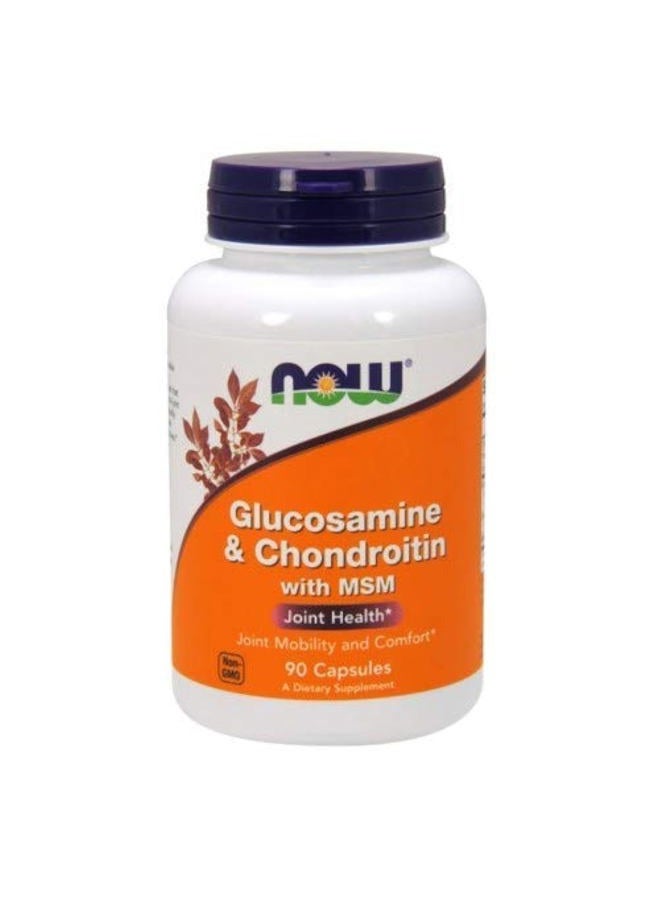 Generic Glucosamine & Chondroitin with MSM - 90 Caps -2 Pack 