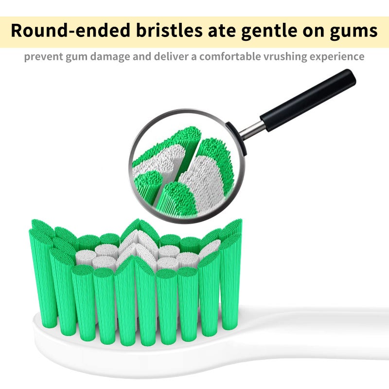 Aoremon Replacement Toothbrush Heads for Philips Sonicare E-Series Essence HX7022/66 and other Screw-on Electric Toothbrush Model, 6 Pack - Image 3