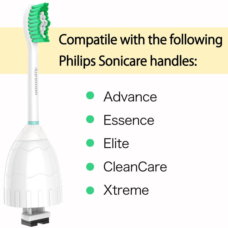 Aoremon Replacement Toothbrush Heads for Philips Sonicare E-Series Essence HX7022/66 and other Screw-on Electric Toothbrush Model, 6 Pack - Image 2
