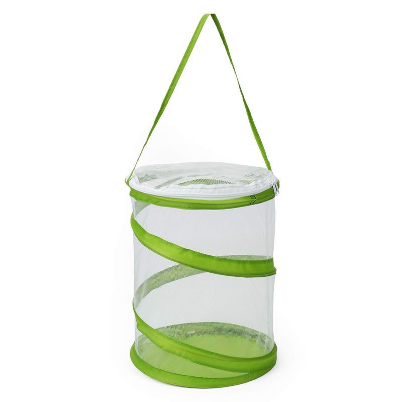 RESTCLOUD Popup Insect and Butterfly Habitat Cage Terrarium Clear Mesh Enclosure See Through Easier 9 x 11 Tall - Image 2