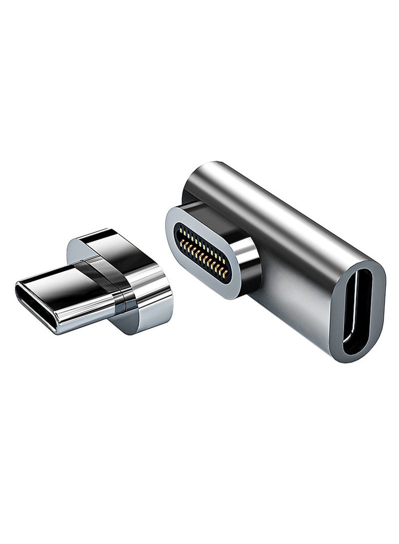 Captaintech USB C Magnetic Adapter, 24Pins Type-C Connector 40Gbp/s and 6K@60Hz 4K@60Hz Video Output, Compatible with Thunderbolt3 MacBook Pro / Air and All Mainstream Type-C Devices - Image 1