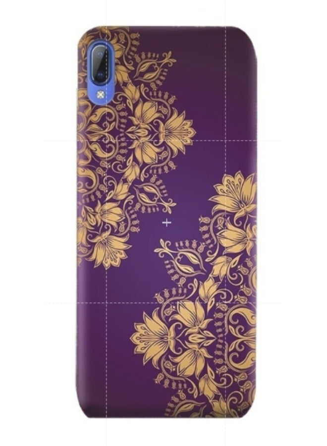 AMC DESIGN TPU Silicone Case with Floral Mandala Pattern For Vivo Y93s Purple