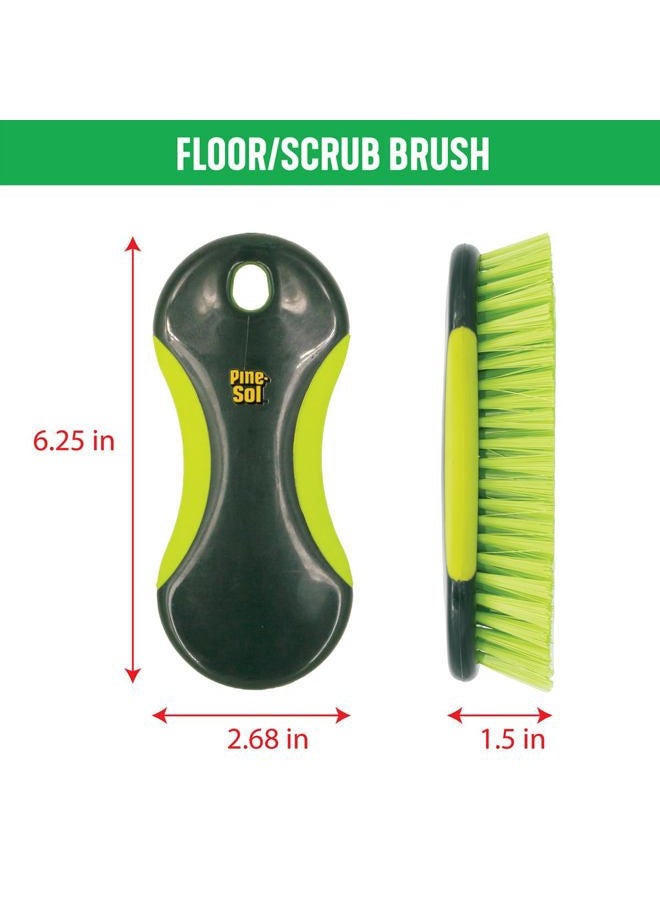 Pine Sol Heavy Duty Scrub Brush – Multipurpose Cleaning Tool for Floors, Tubs, Sinks | Soft Comfort Grip with Flexible Stiff Bristles - Image 2