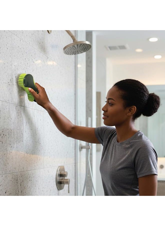 Pine Sol Heavy Duty Scrub Brush – Multipurpose Cleaning Tool for Floors, Tubs, Sinks | Soft Comfort Grip with Flexible Stiff Bristles - Image 3